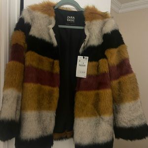Zara faux fur jacket